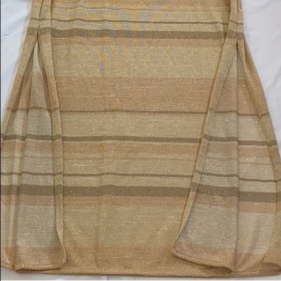 PilyQ Shimmer Stripe Robin Dress Sz M/L - Picture 4 of 7